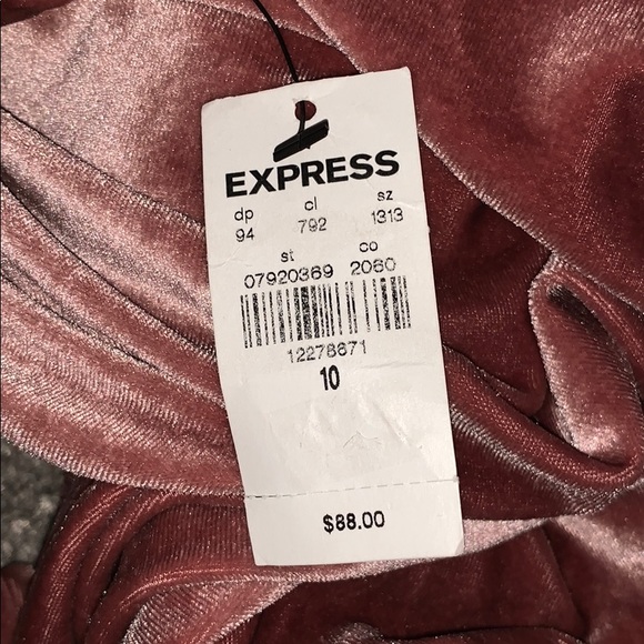 NWT Express velvet jumpsuit - Picture 6 of 6